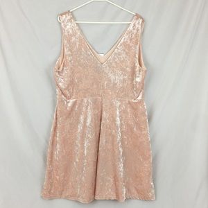 Crushed velvet dress